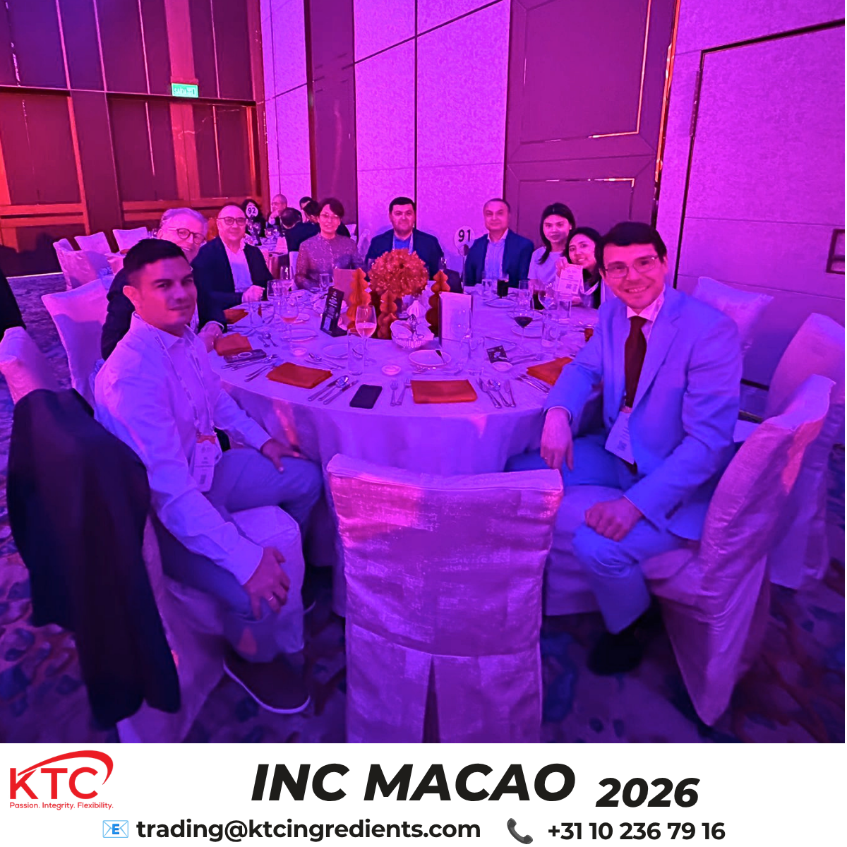 127 KTC General Manager Gasper Marusa at INC Macao Congress Gala